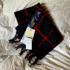 New with tags Barbour 100% wool tartan scarf sold by Nordstroms